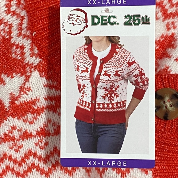 December 25th Women's Christmas Cardigan Not So Ugly Christmas Sweater - Picture 9 of 12